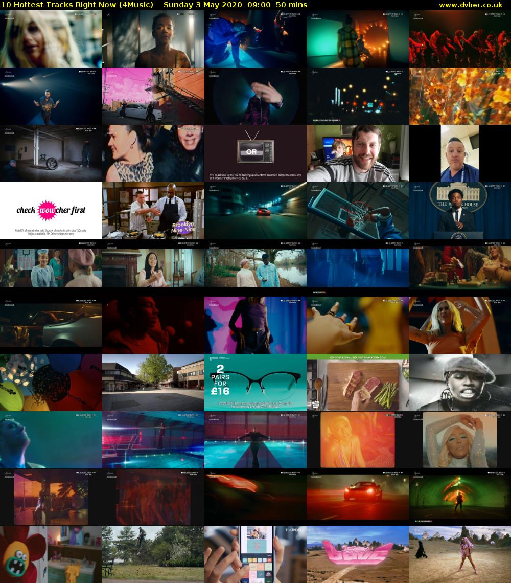 10 Hottest Tracks Right Now (4Music) Sunday 3 May 2020 09:00 - 09:50