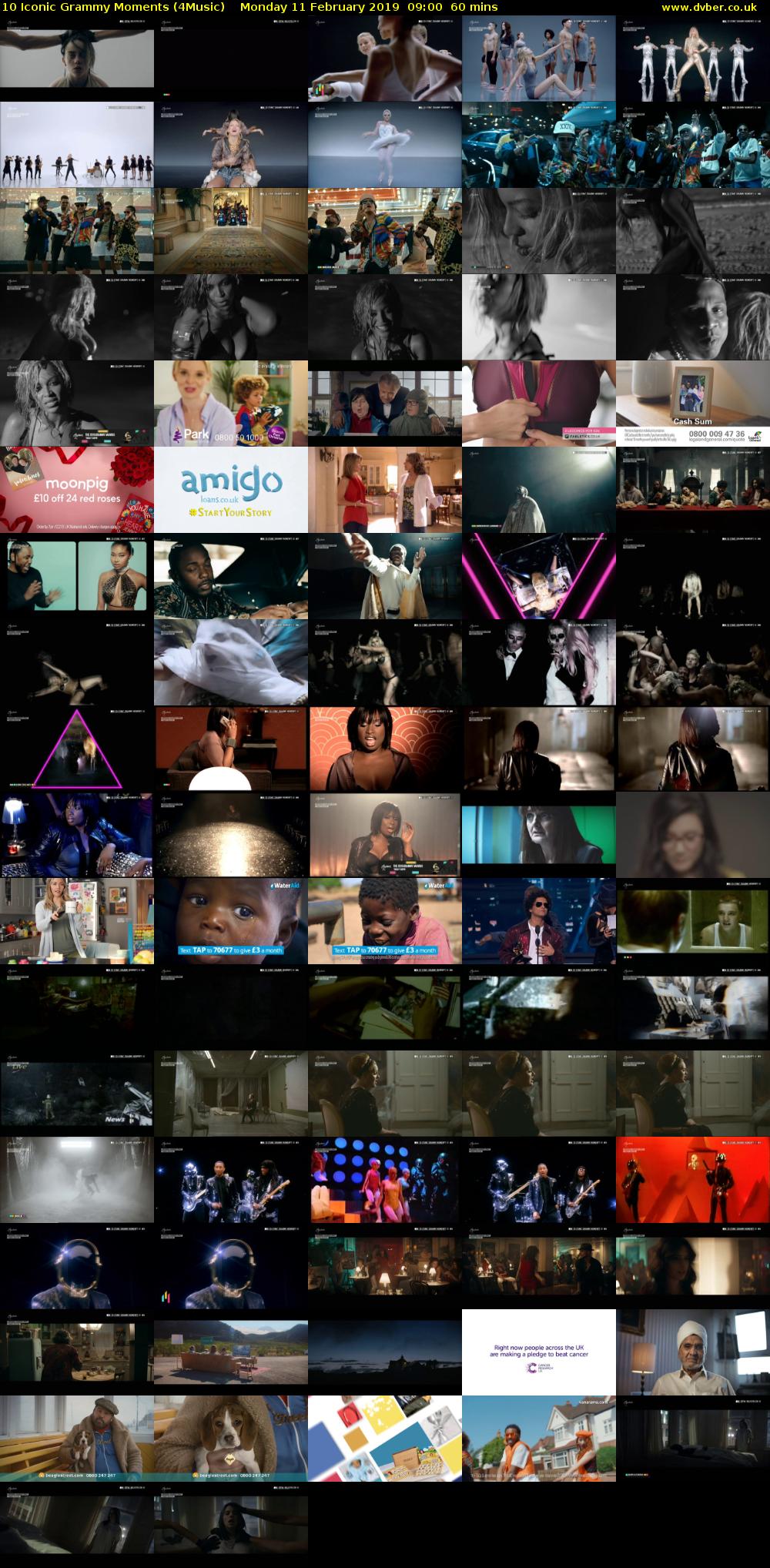 10 Iconic Grammy Moments (4Music) Monday 11 February 2019 09:00 - 10:00