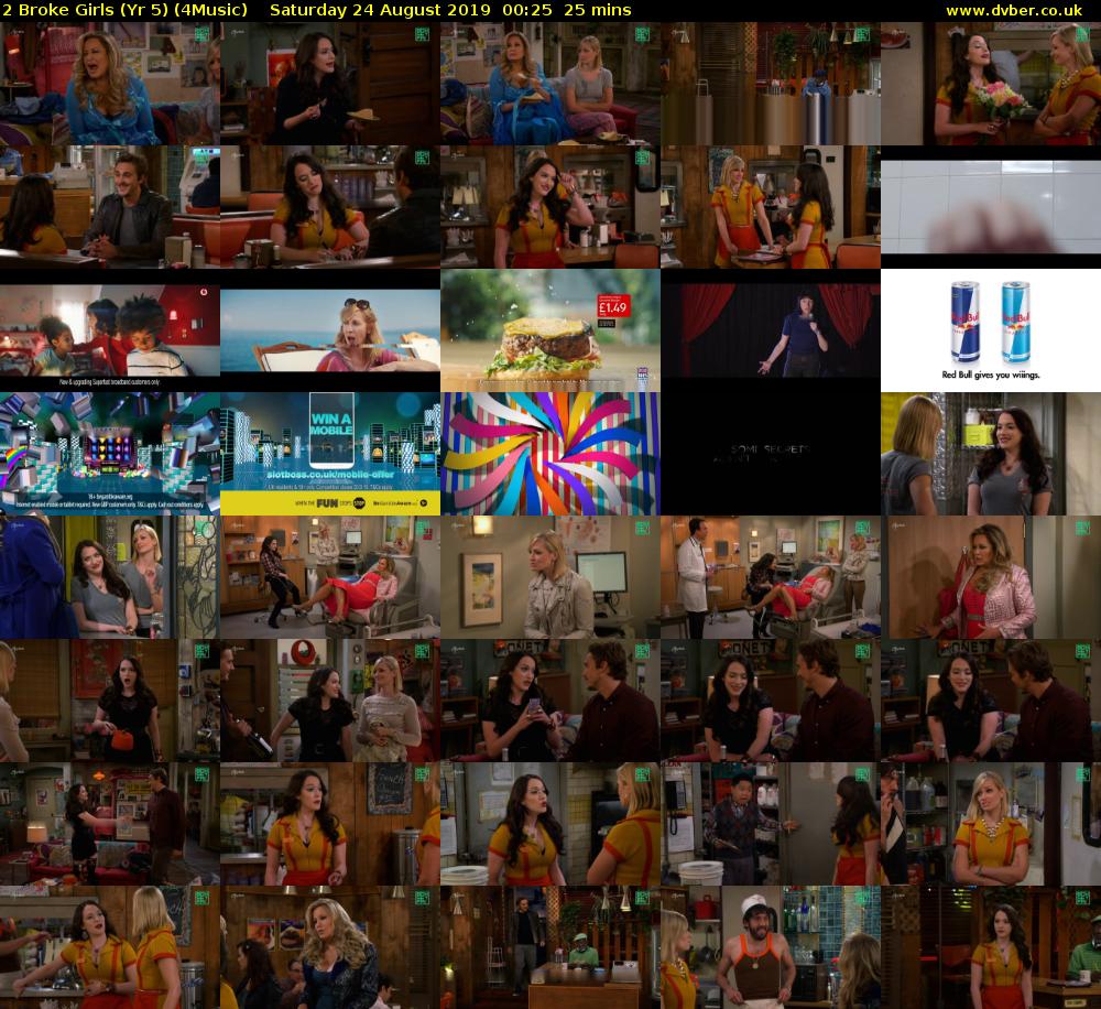 2 Broke Girls (Yr 5) (4Music) Saturday 24 August 2019 00:25 - 00:50