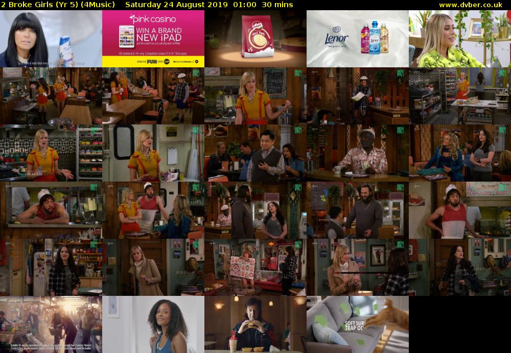 2 Broke Girls (Yr 5) (4Music) Saturday 24 August 2019 01:00 - 01:30