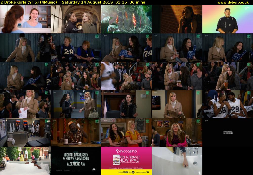 2 Broke Girls (Yr 5) (4Music) Saturday 24 August 2019 01:15 - 01:45
