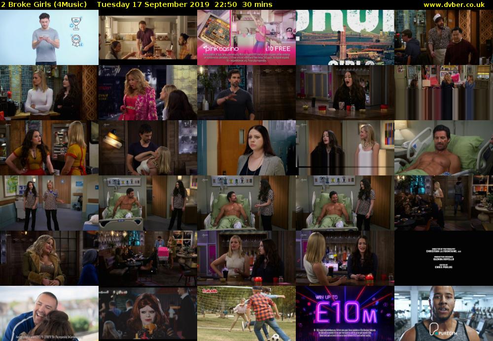 2 Broke Girls (4Music) Tuesday 17 September 2019 22:50 - 23:20