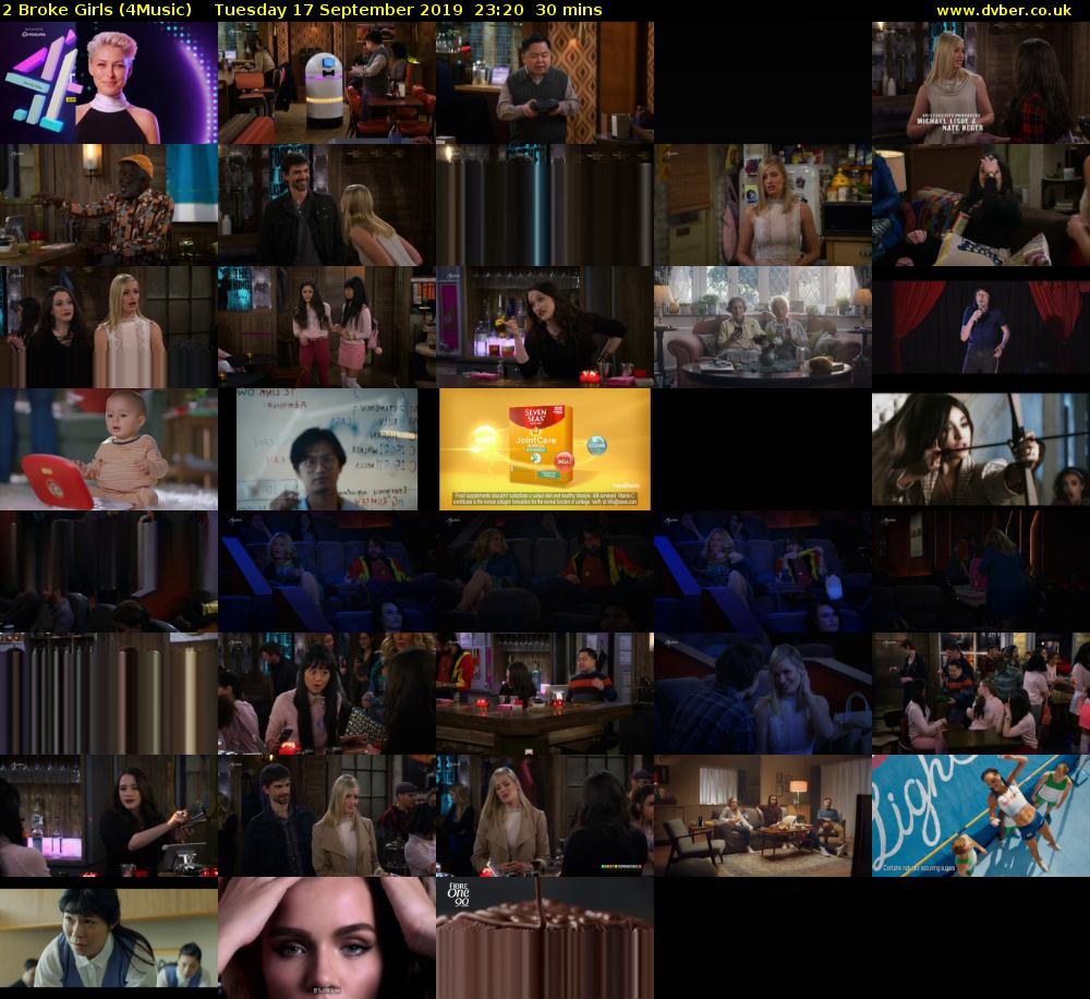 2 Broke Girls (4Music) Tuesday 17 September 2019 23:20 - 23:50