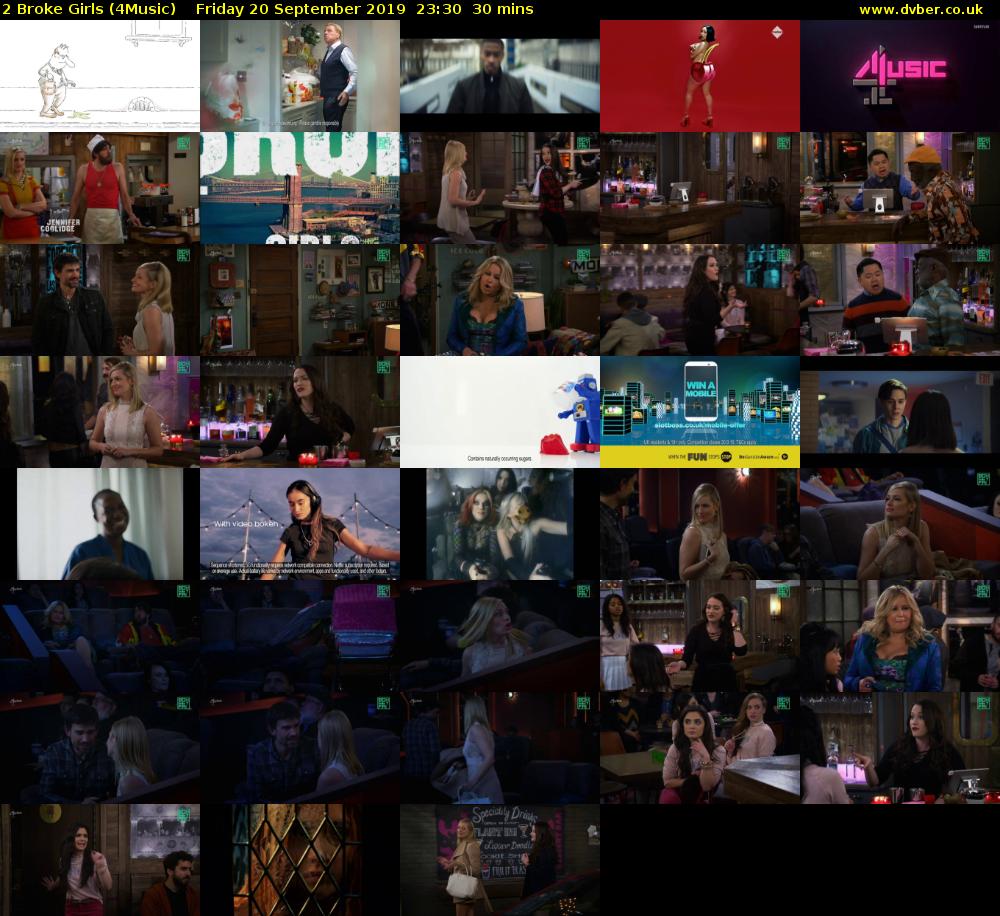 2 Broke Girls (4Music) Friday 20 September 2019 23:30 - 00:00