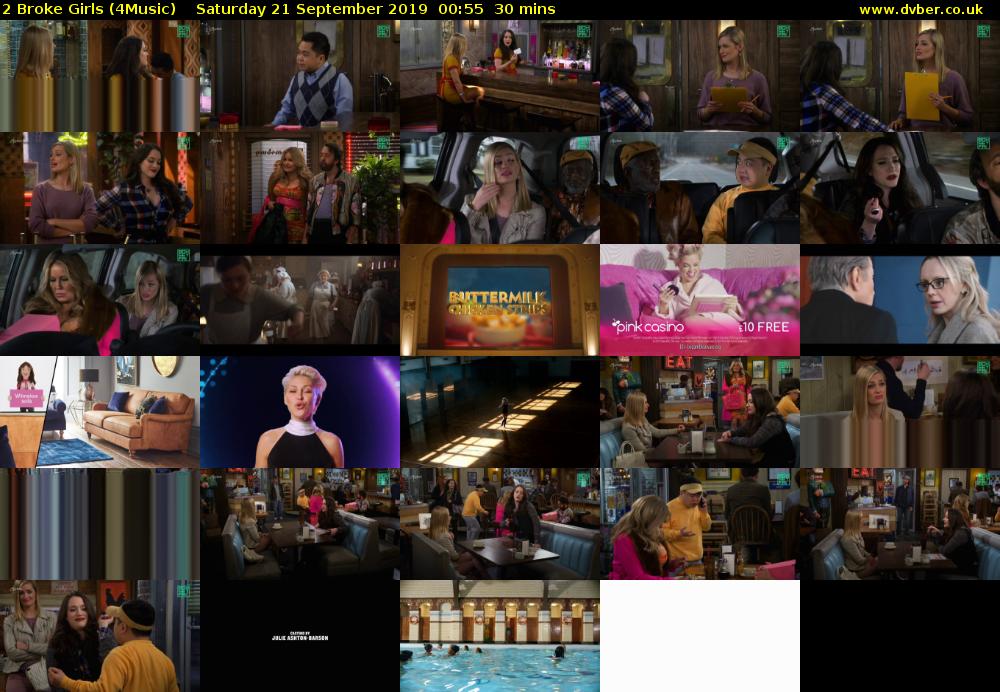 2 Broke Girls (4Music) Saturday 21 September 2019 00:55 - 01:25