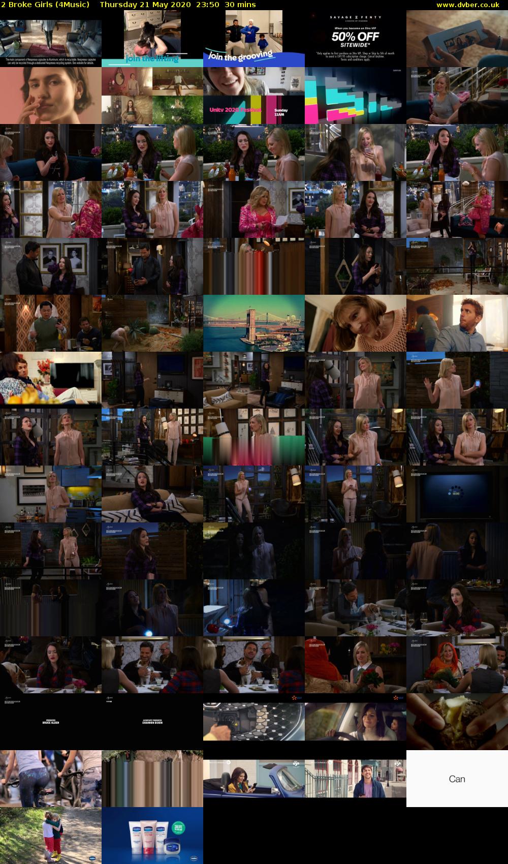 2 Broke Girls (4Music) Thursday 21 May 2020 23:50 - 00:20