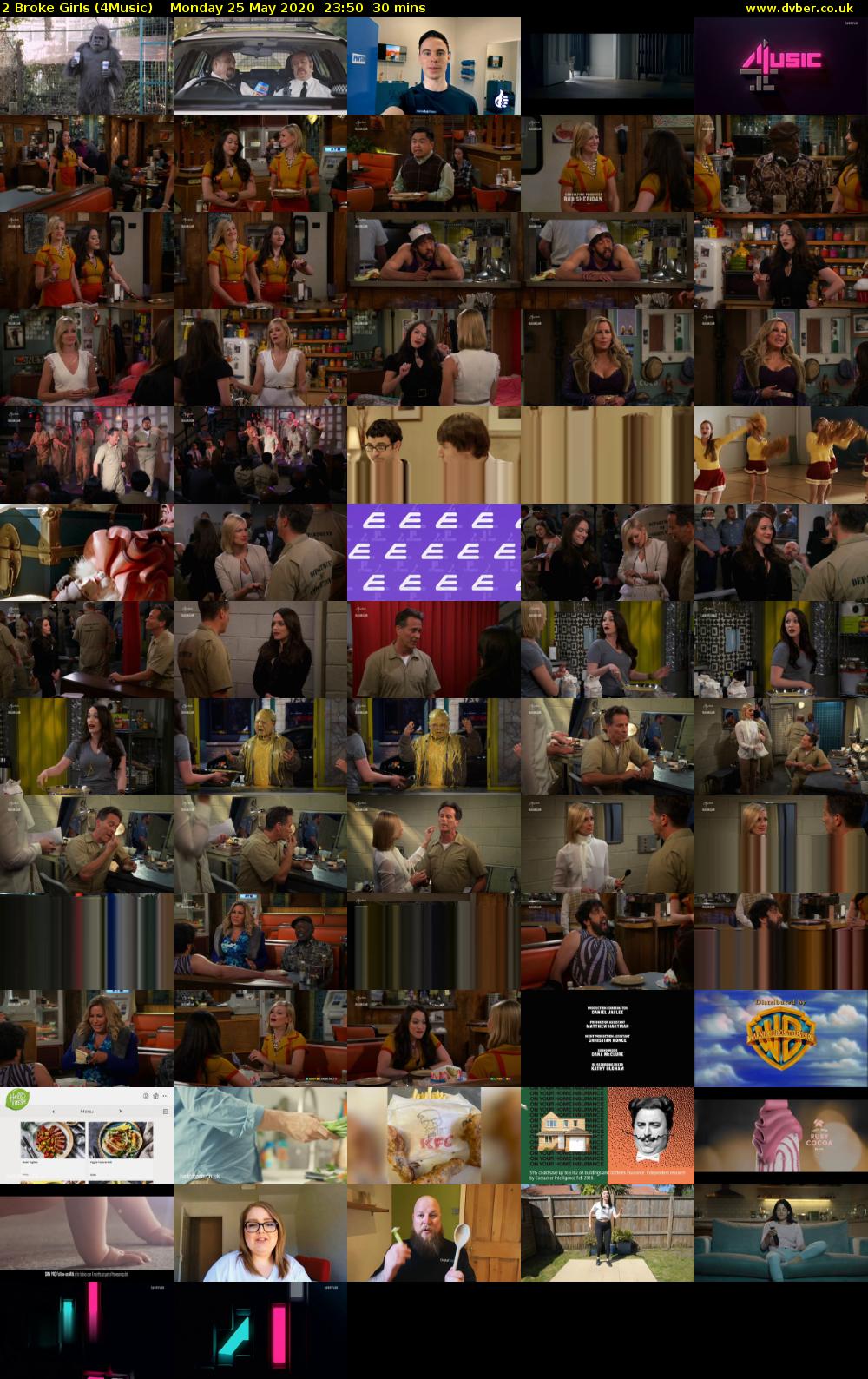 2 Broke Girls (4Music) Monday 25 May 2020 23:50 - 00:20