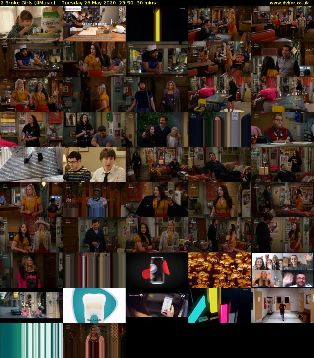 2 Broke Girls (4Music) Tuesday 26 May 2020 23:50 - 00:20