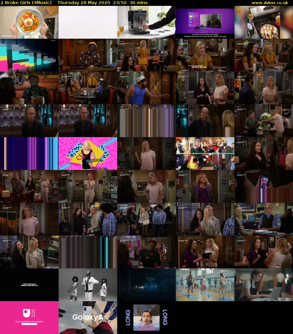 2 Broke Girls (4Music) Thursday 28 May 2020 23:50 - 00:20