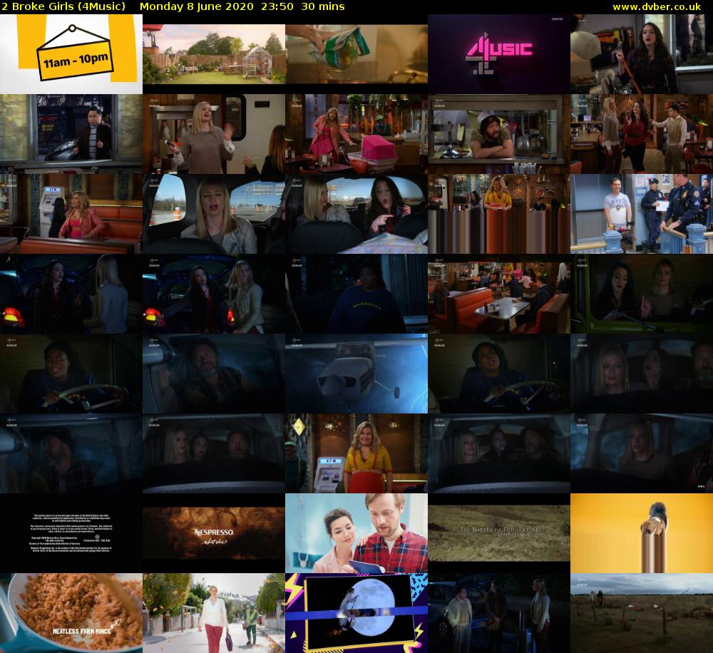 2 Broke Girls (4Music) Monday 8 June 2020 23:50 - 00:20