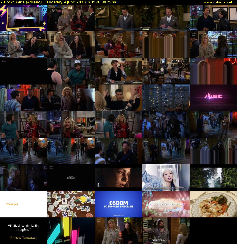 2 Broke Girls (4Music) Tuesday 9 June 2020 23:50 - 00:20