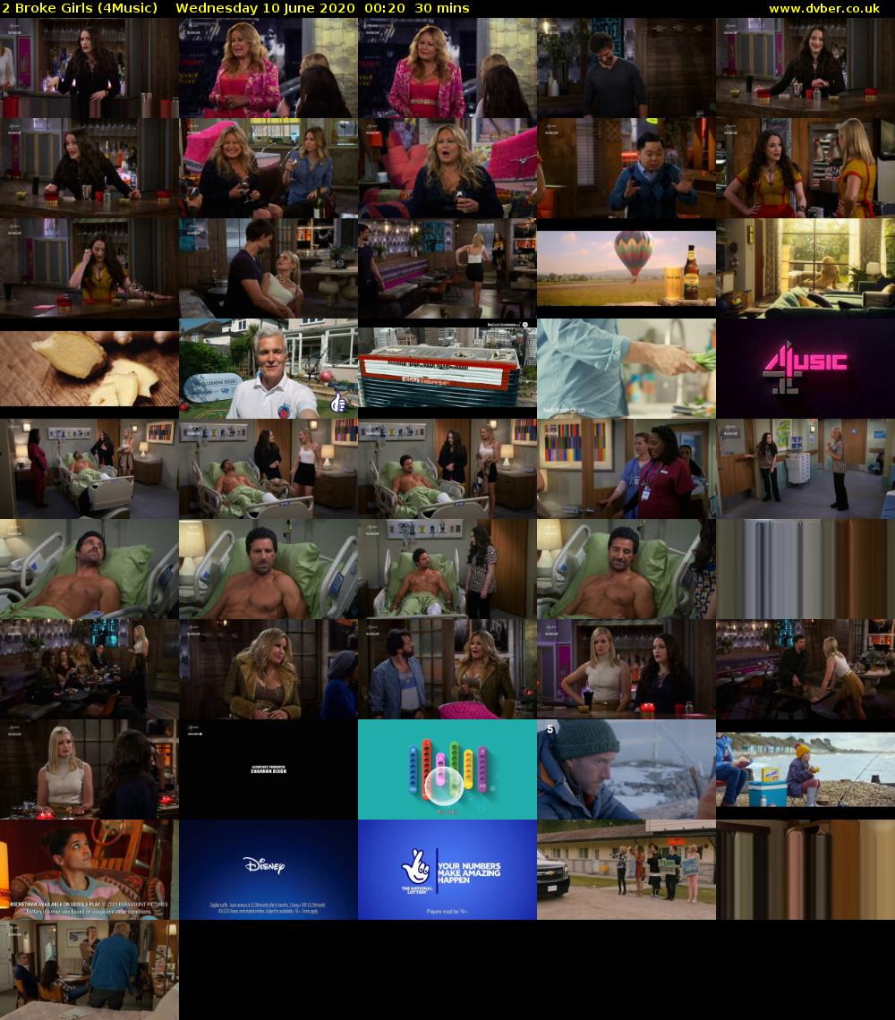 2 Broke Girls (4Music) Wednesday 10 June 2020 00:20 - 00:50