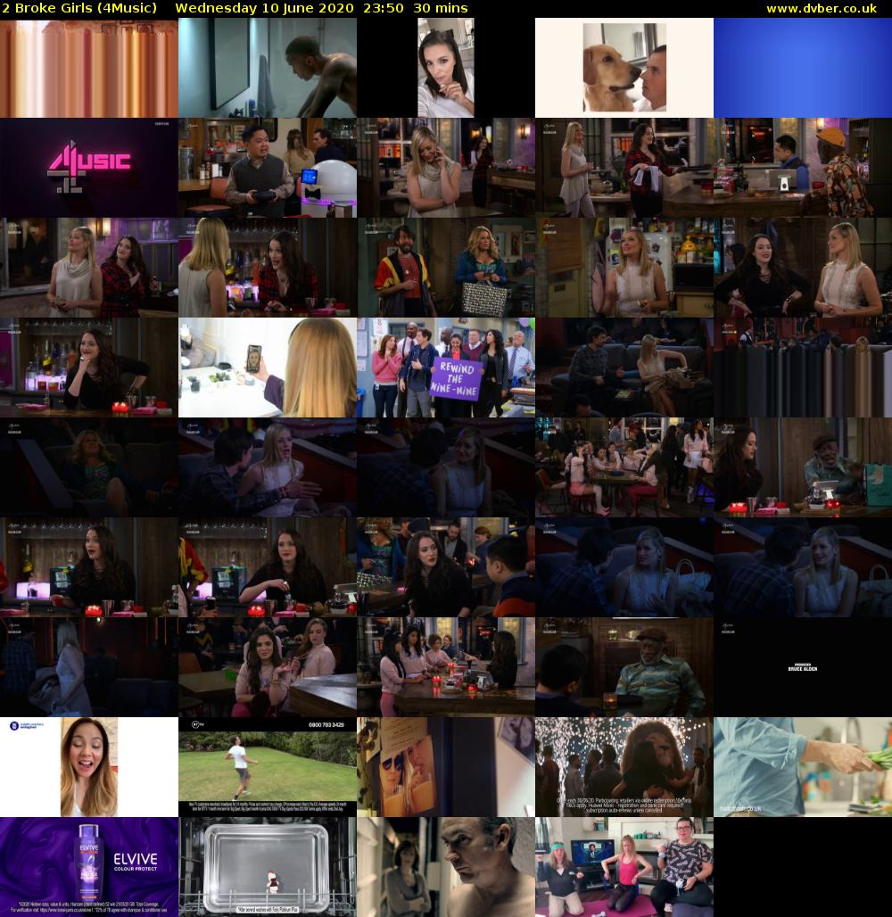 2 Broke Girls (4Music) Wednesday 10 June 2020 23:50 - 00:20