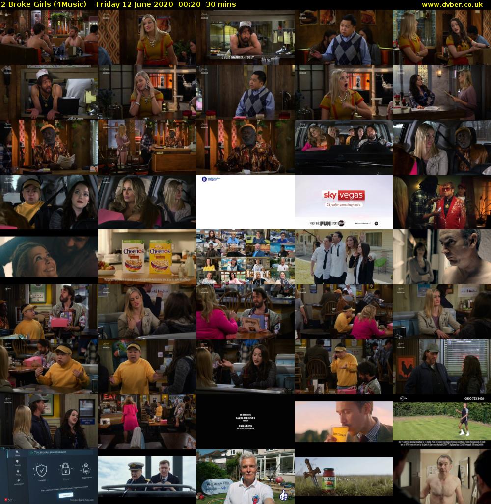 2 Broke Girls (4Music) Friday 12 June 2020 00:20 - 00:50