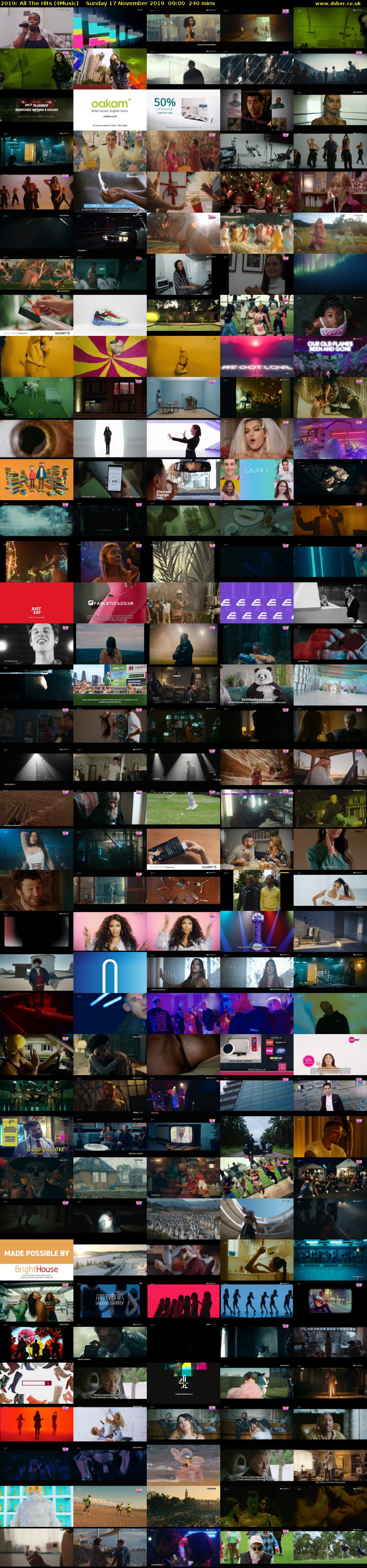 2019: All The Hits (4Music) Sunday 17 November 2019 09:00 - 13:00