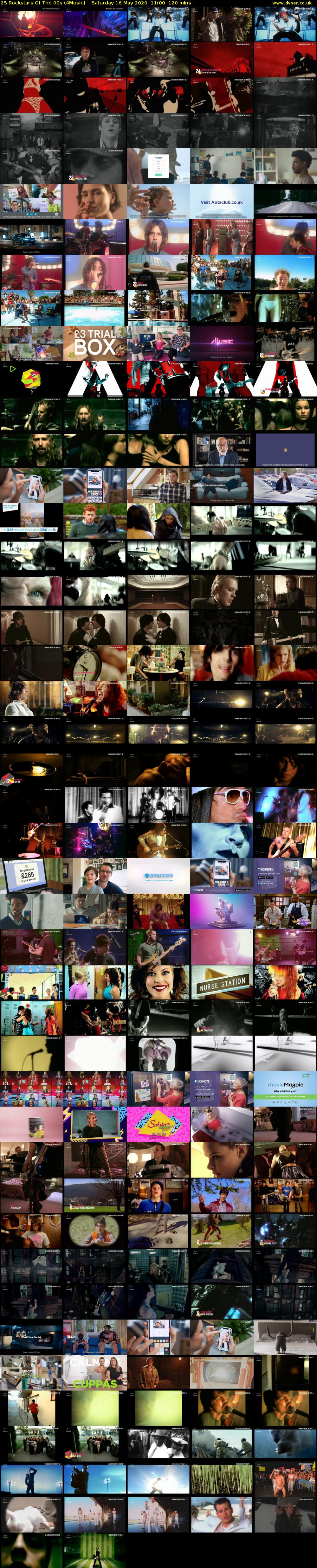 25 Rockstars Of The 00s (4Music) Saturday 16 May 2020 11:00 - 13:00