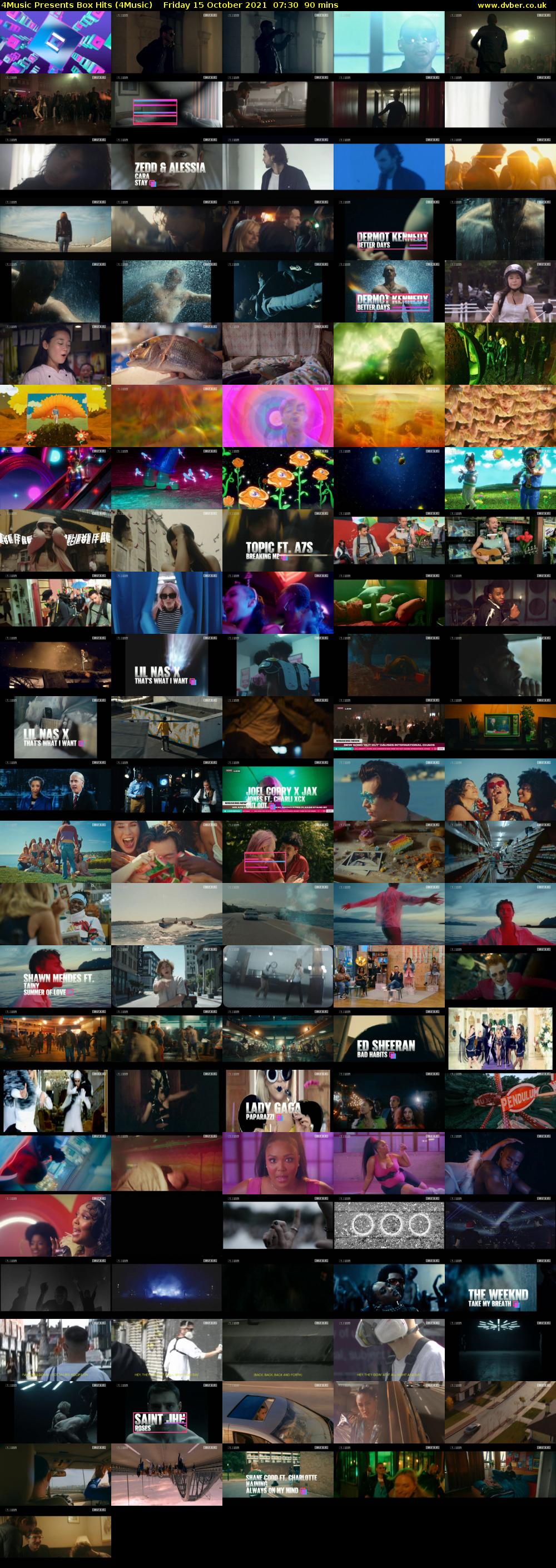 4Music Presents Box Hits (4Music) Friday 15 October 2021 07:30 - 09:00