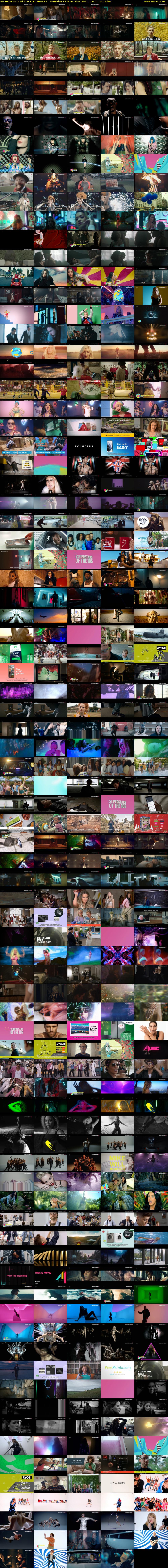 50 Superstars Of The 10s (4Music) Saturday 13 November 2021 07:20 - 11:00