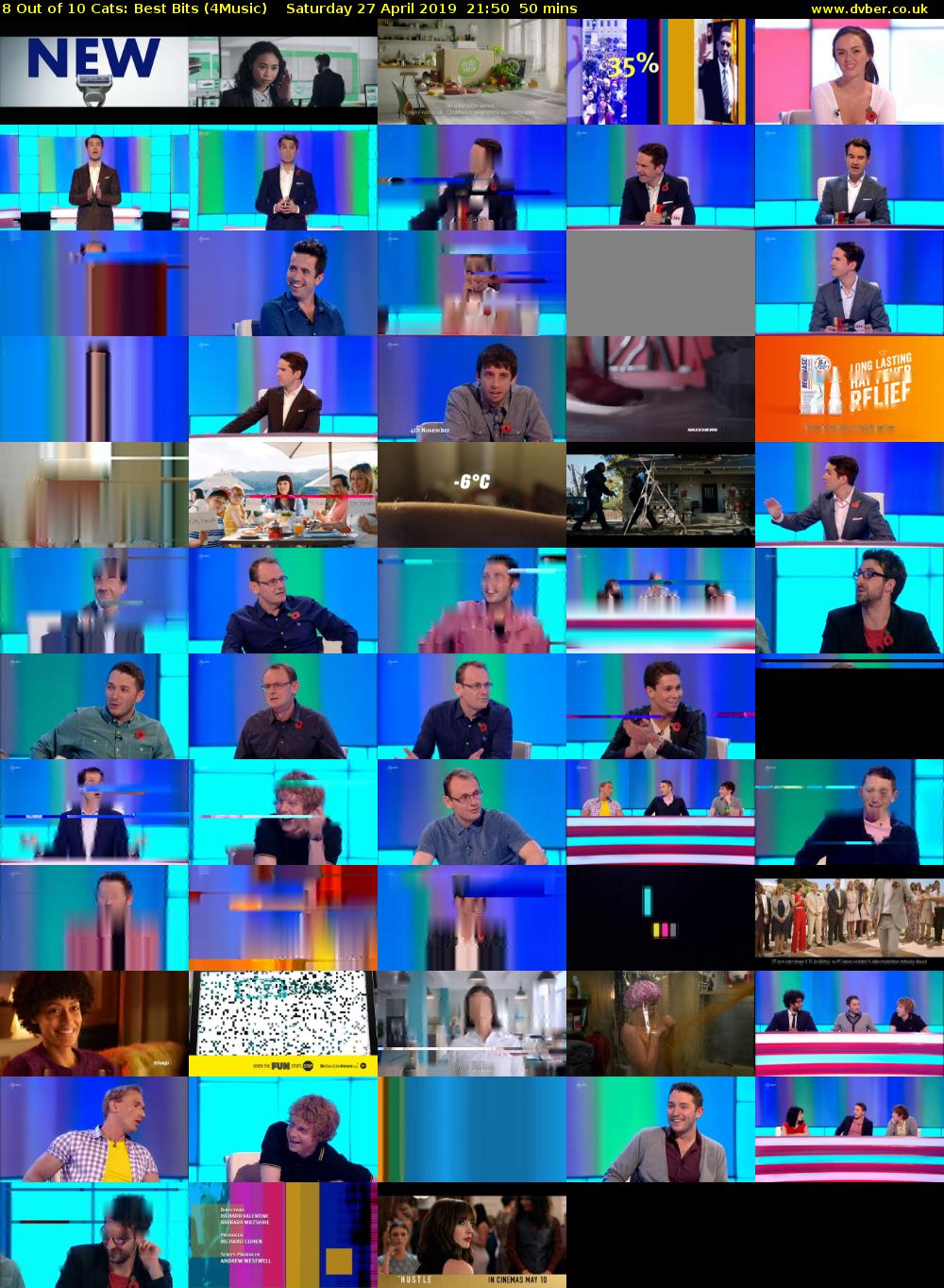 8 Out of 10 Cats: Best Bits (4Music) Saturday 27 April 2019 21:50 - 22:40