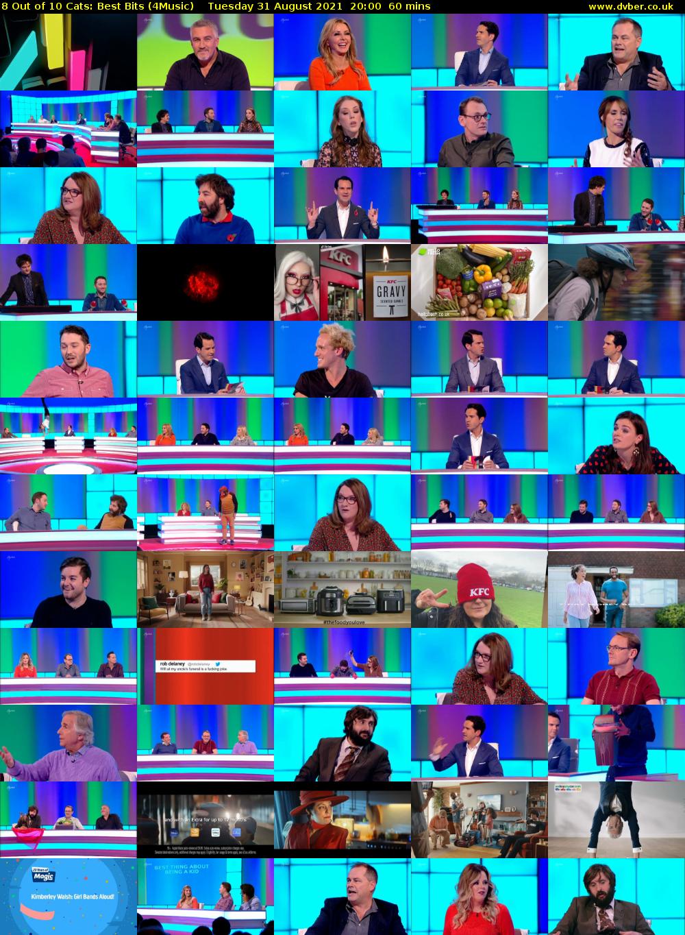 8 Out of 10 Cats: Best Bits (4Music) Tuesday 31 August 2021 21:00 - 22:00