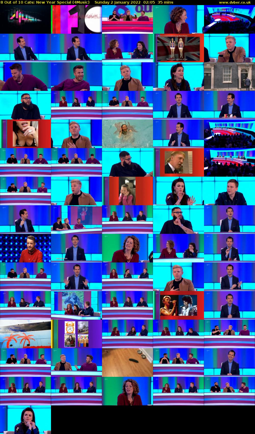 8 Out of 10 Cats: New Year Special (4Music) Sunday 2 January 2022 02:05 - 02:40