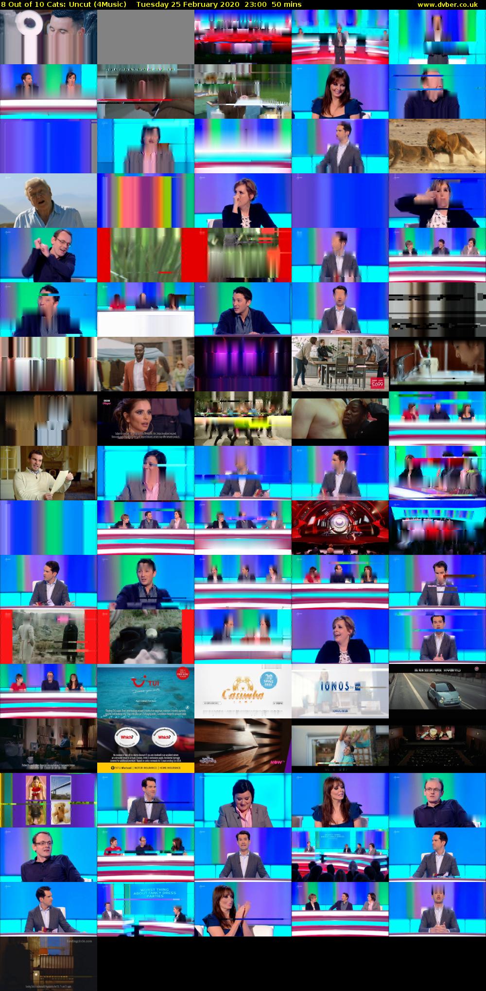 8 Out of 10 Cats: Uncut (4Music) Tuesday 25 February 2020 23:00 - 23:50