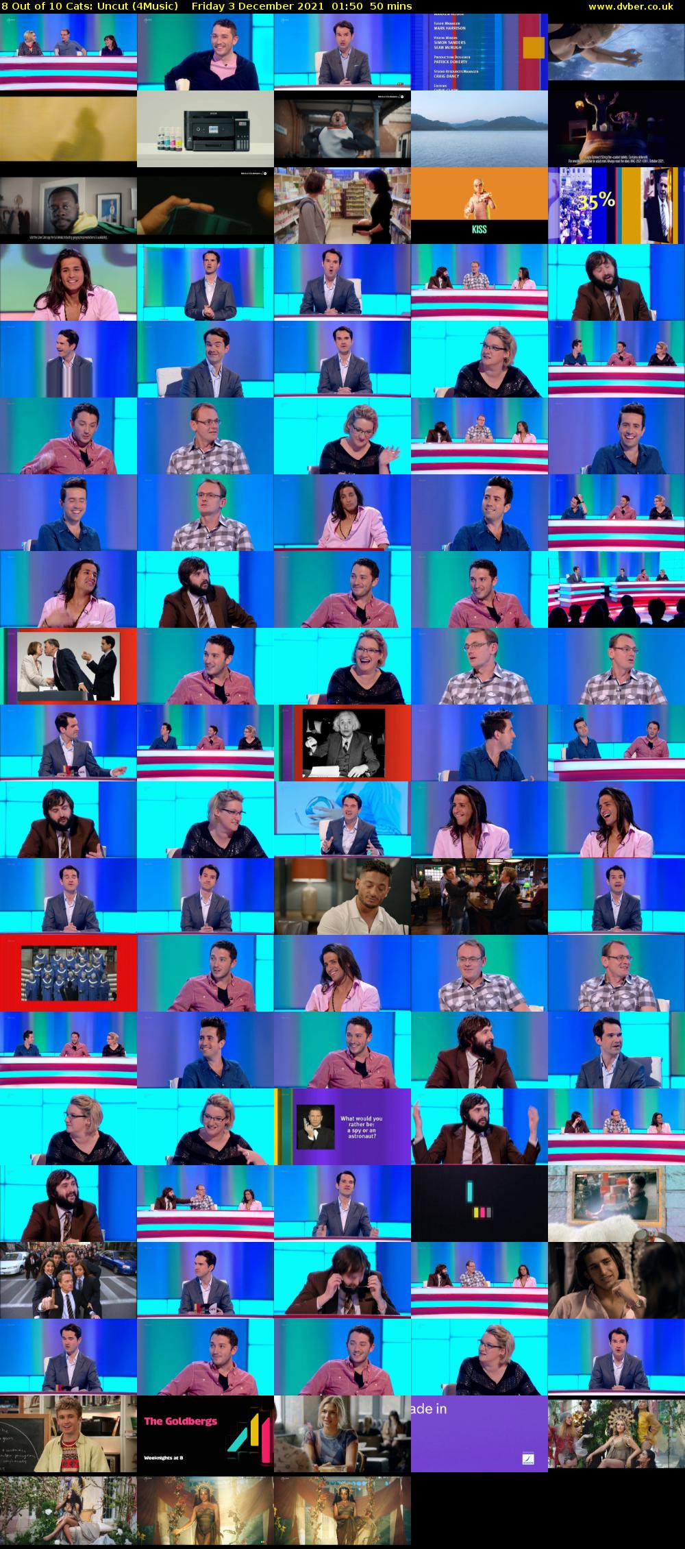 8 Out of 10 Cats: Uncut (4Music) Friday 3 December 2021 01:50 - 02:40