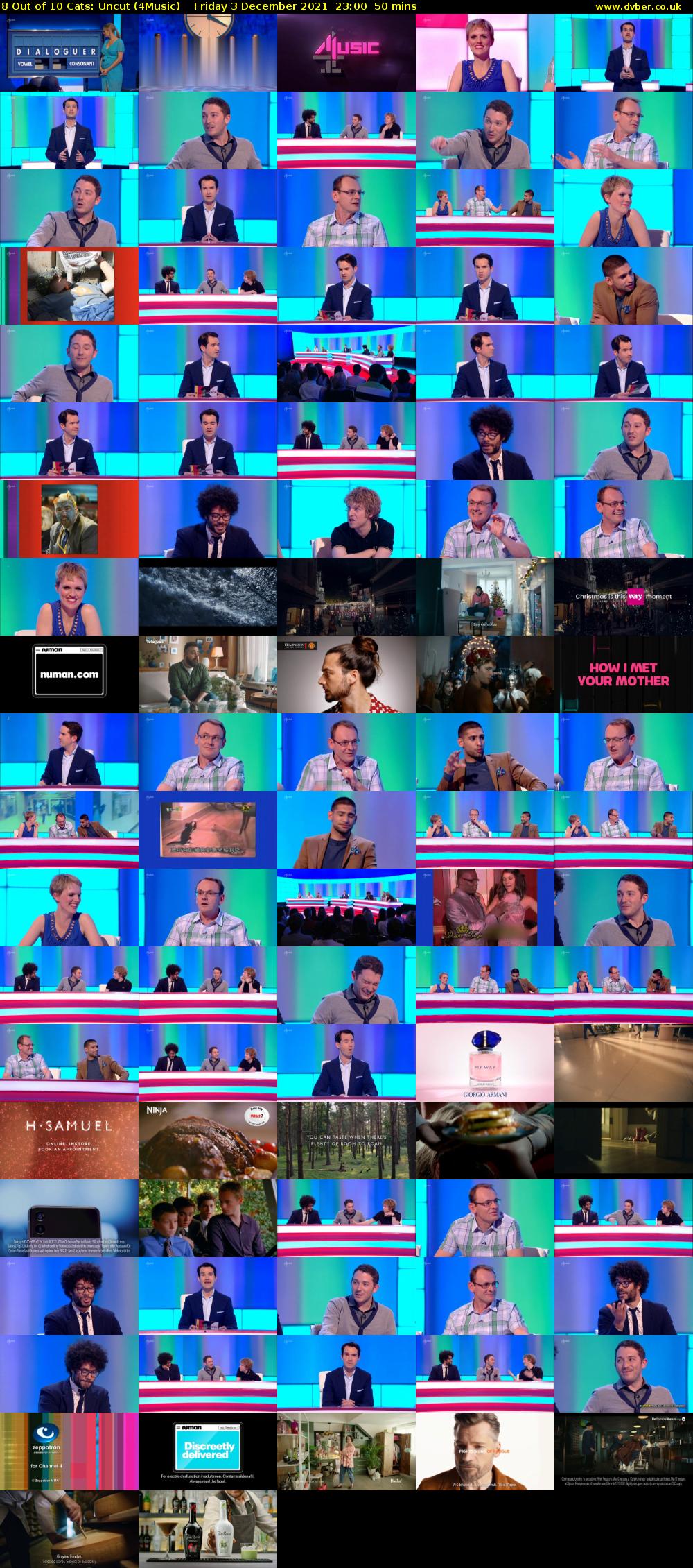 8 Out of 10 Cats: Uncut (4Music) Friday 3 December 2021 23:00 - 23:50