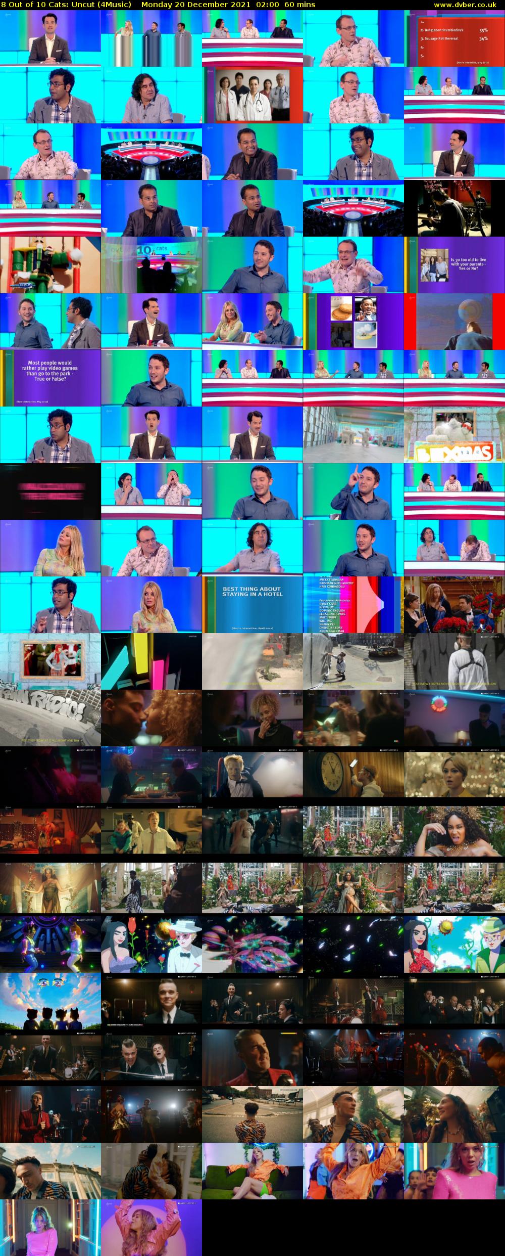 8 Out of 10 Cats: Uncut (4Music) Monday 20 December 2021 02:00 - 03:00