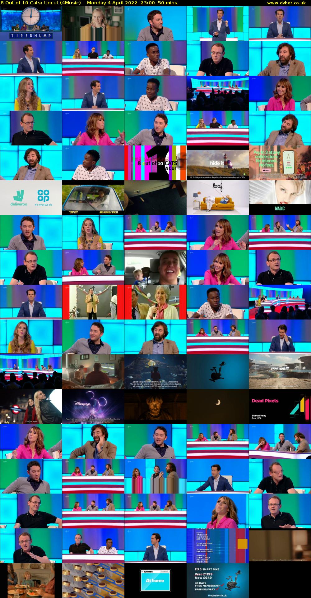8 Out of 10 Cats: Uncut (4Music) Monday 4 April 2022 23:00 - 23:50