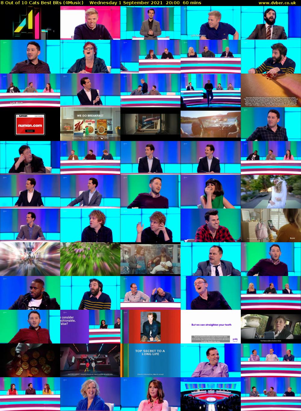 8 Out of 10 Cats Best Bits (4Music) Wednesday 1 September 2021 21:00 - 22:00