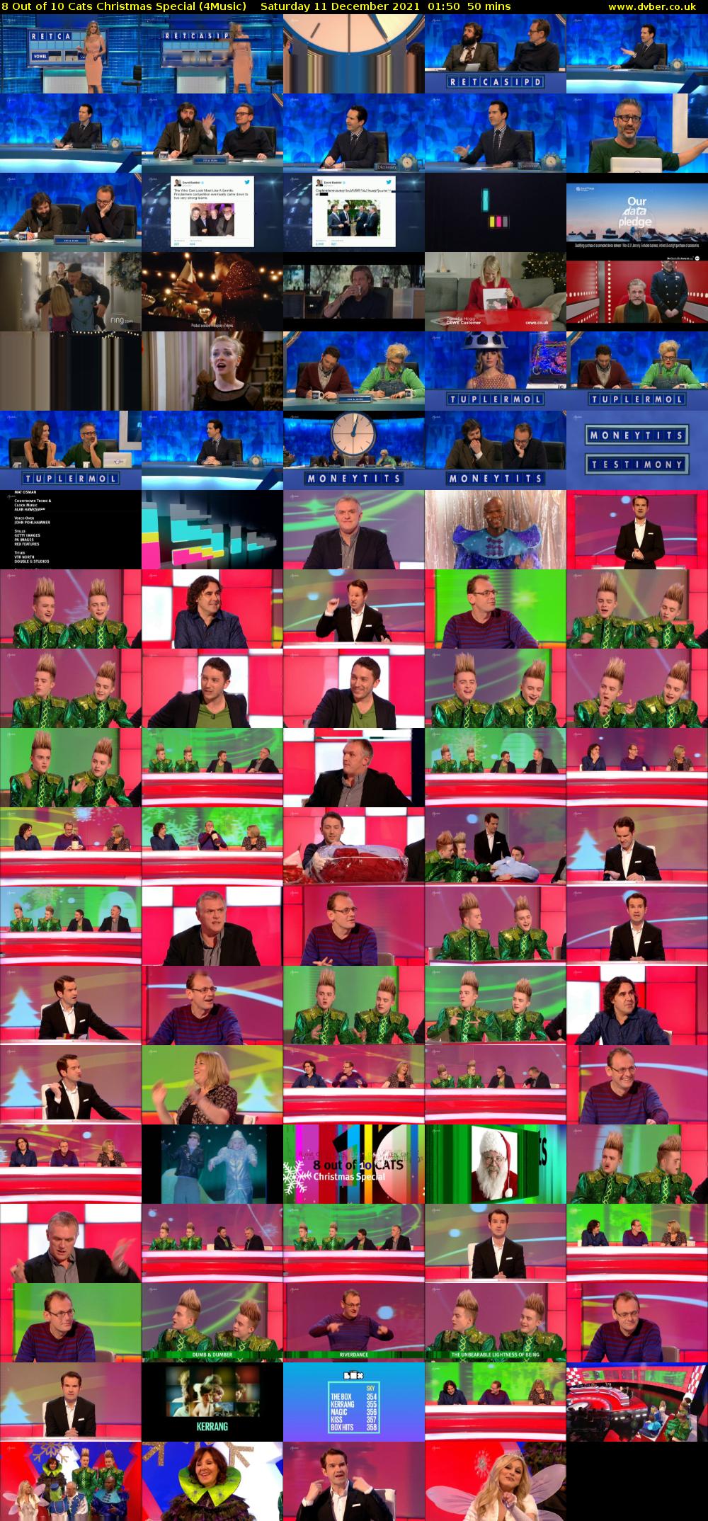 8 Out of 10 Cats Christmas Special (4Music) Saturday 11 December 2021 01:50 - 02:40