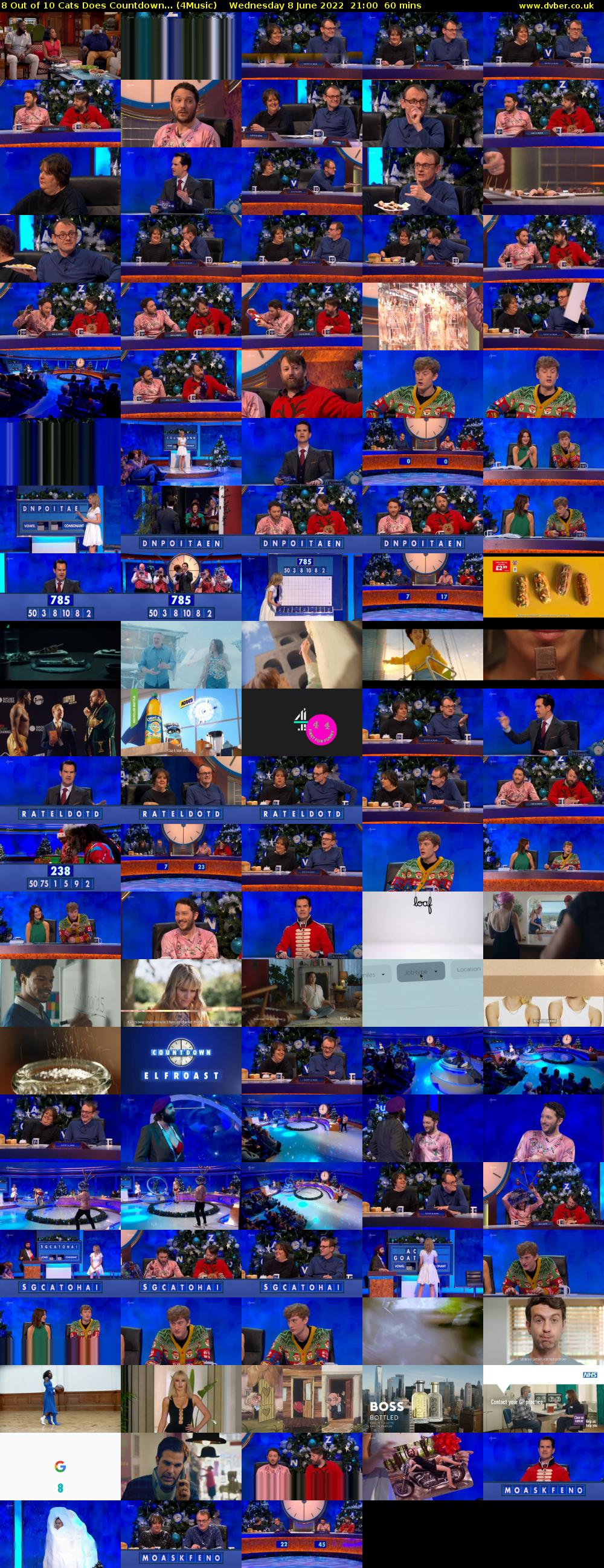 8 Out of 10 Cats Does Countdown... (4Music) Wednesday 8 June 2022 21:00 - 22:00