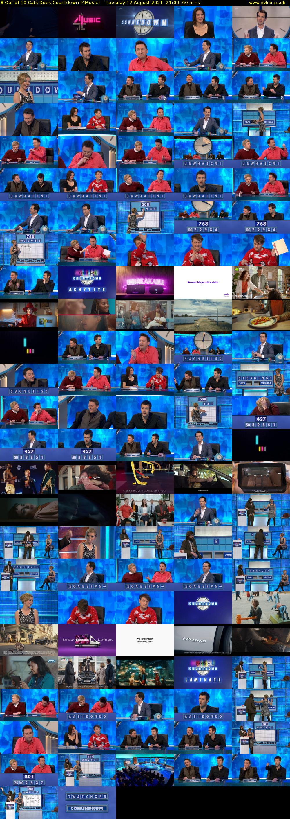 8 Out of 10 Cats Does Countdown (4Music) Tuesday 17 August 2021 21:00 - 22:00