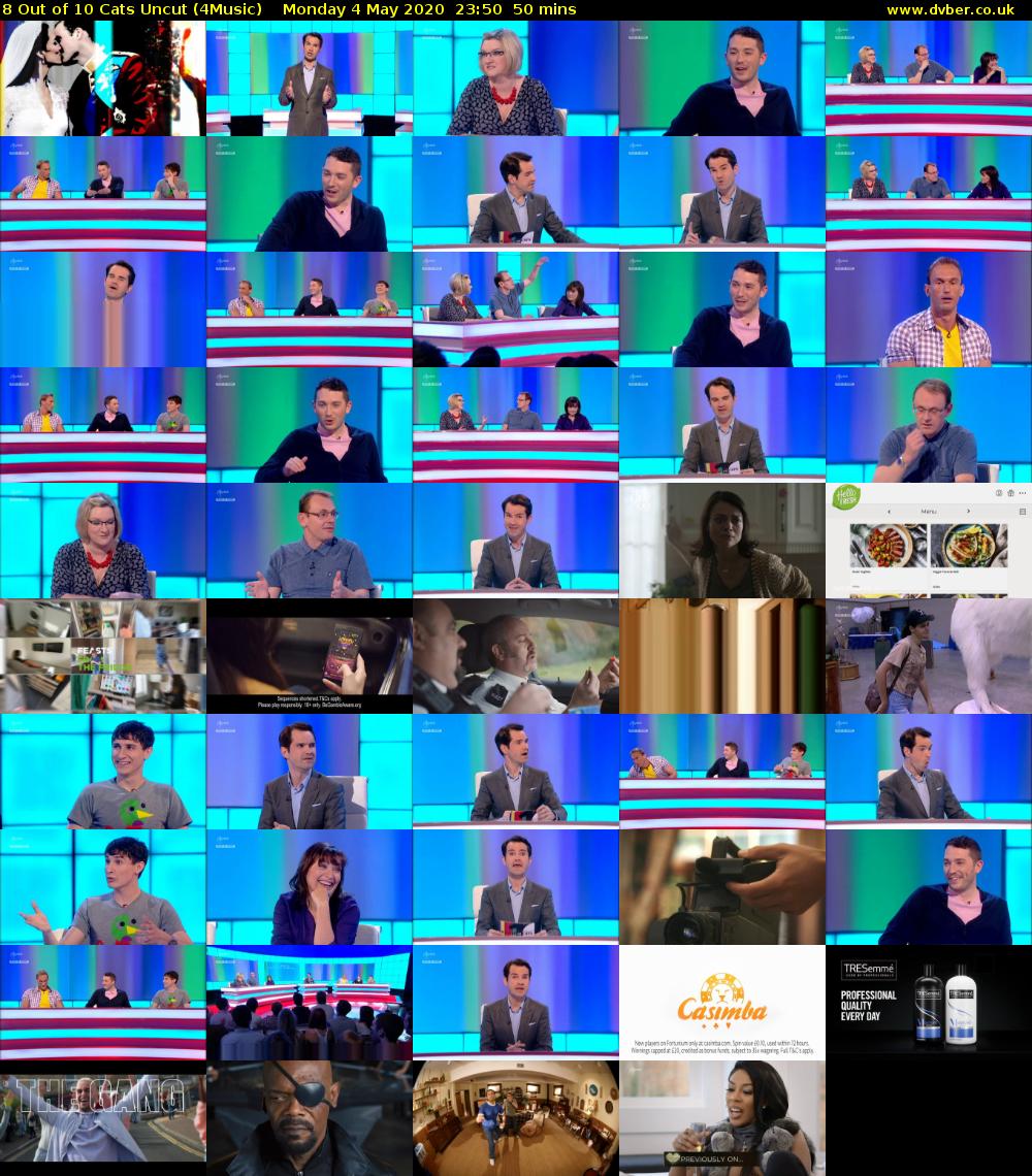 8 Out of 10 Cats Uncut (4Music) Monday 4 May 2020 23:50 - 00:40