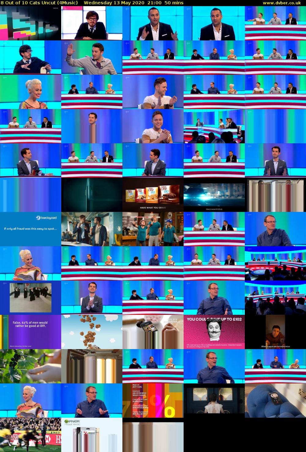 8 Out of 10 Cats Uncut (4Music) Wednesday 13 May 2020 21:00 - 21:50