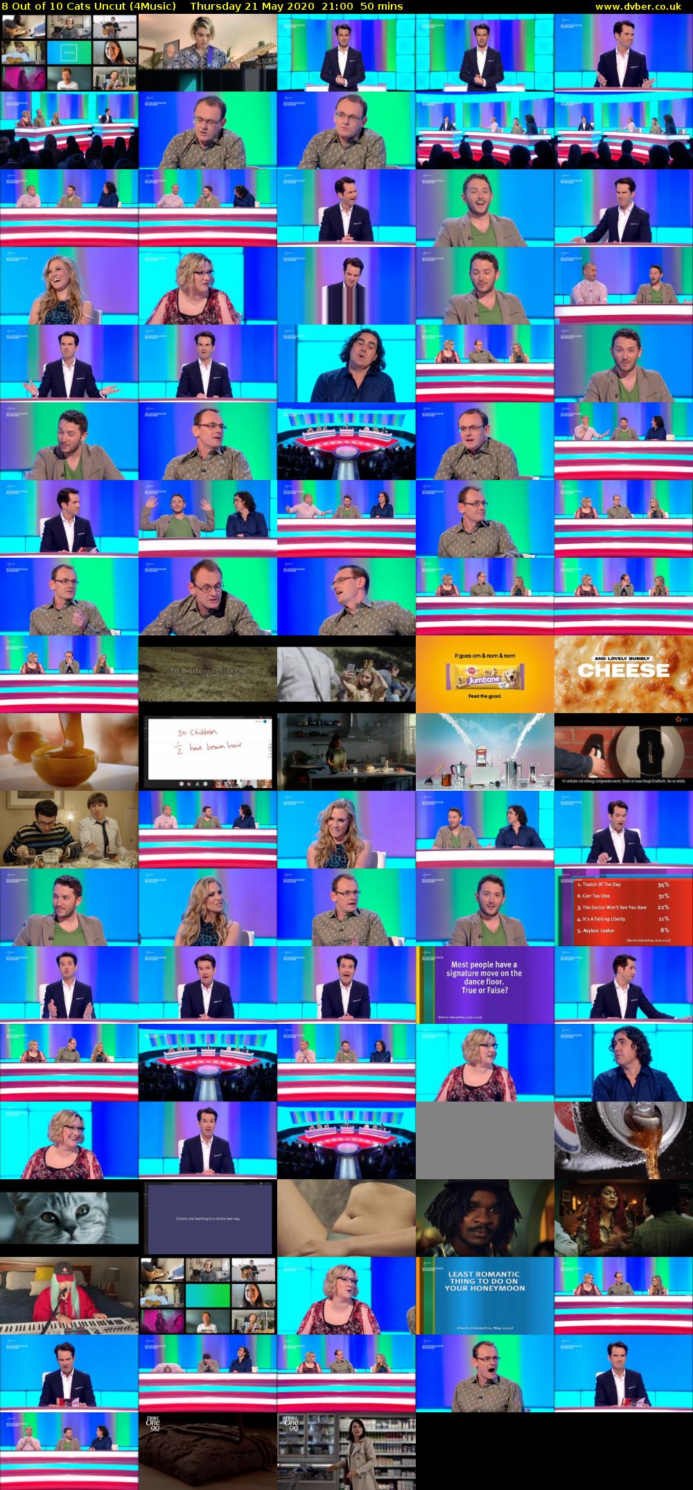 8 Out of 10 Cats Uncut (4Music) Thursday 21 May 2020 21:00 - 21:50