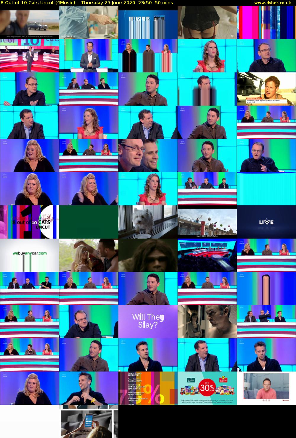 8 Out of 10 Cats Uncut (4Music) Thursday 25 June 2020 23:50 - 00:40