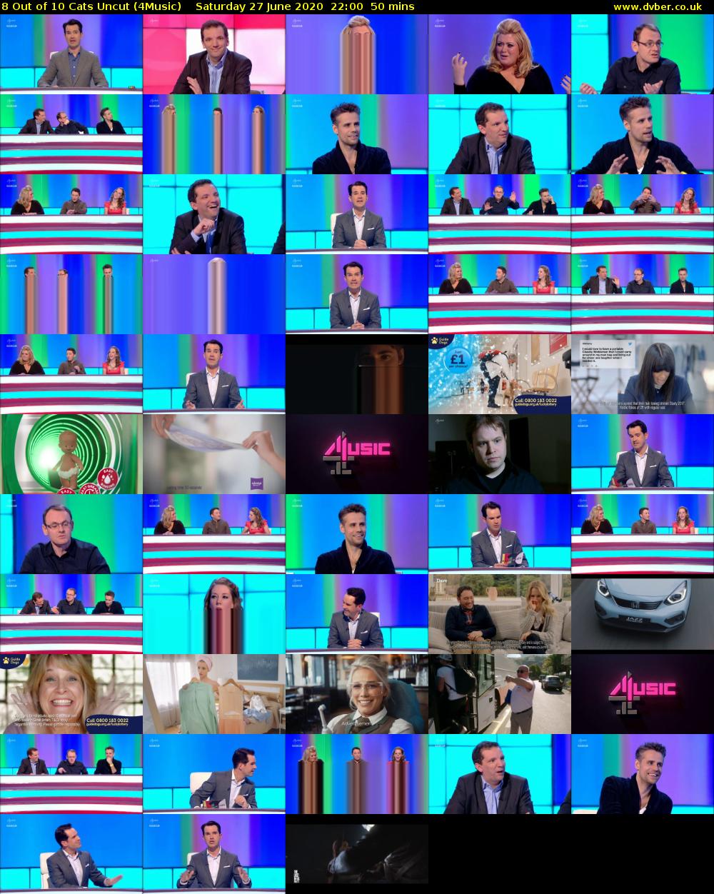 8 Out of 10 Cats Uncut (4Music) Saturday 27 June 2020 22:00 - 22:50