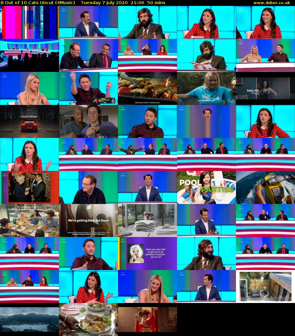 8 Out of 10 Cats Uncut (4Music) Tuesday 7 July 2020 21:00 - 21:50
