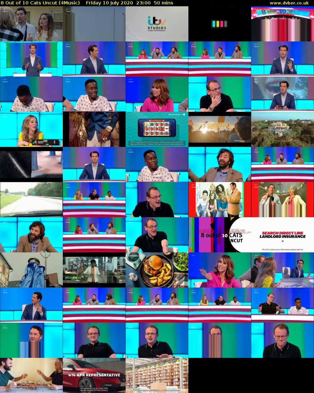 8 Out of 10 Cats Uncut (4Music) Friday 10 July 2020 23:00 - 23:50