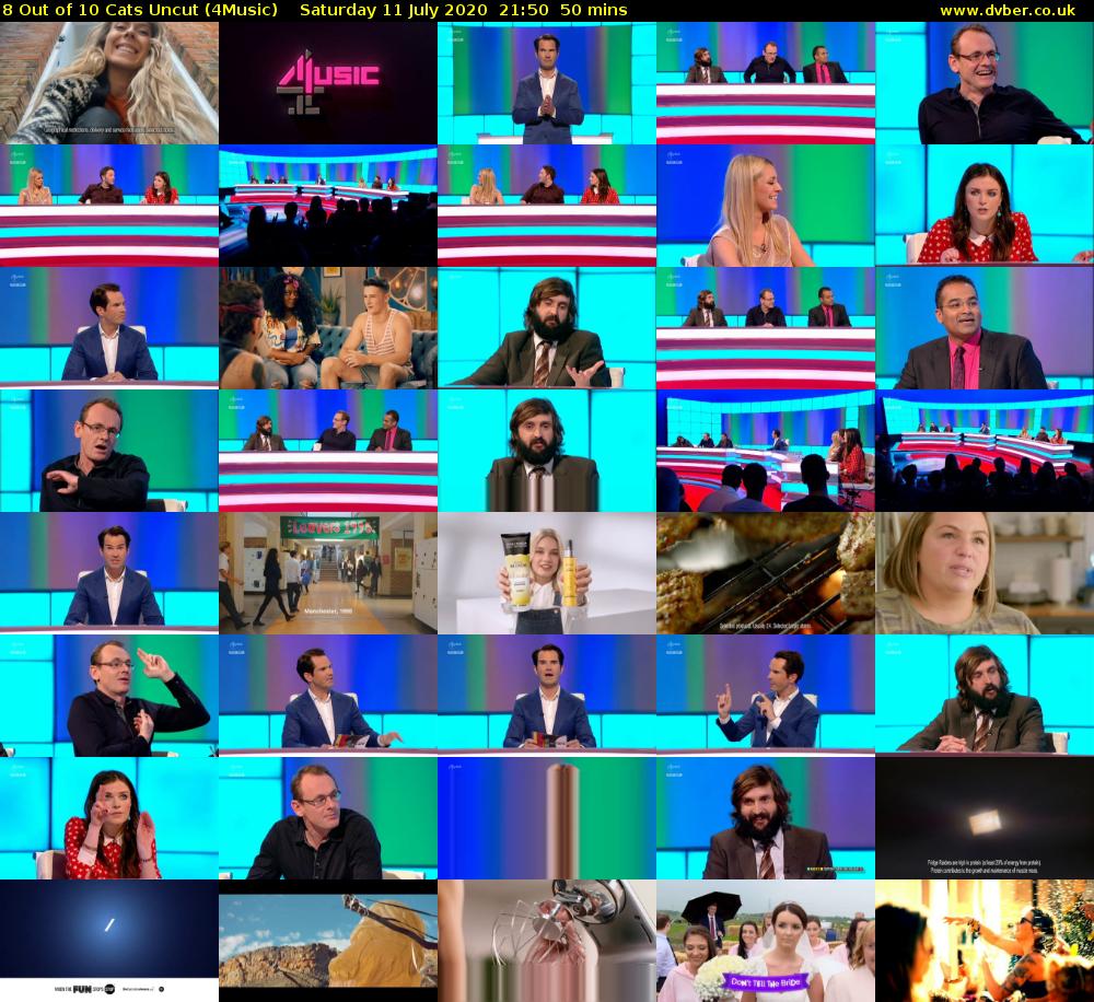 8 Out of 10 Cats Uncut (4Music) Saturday 11 July 2020 21:50 - 22:40