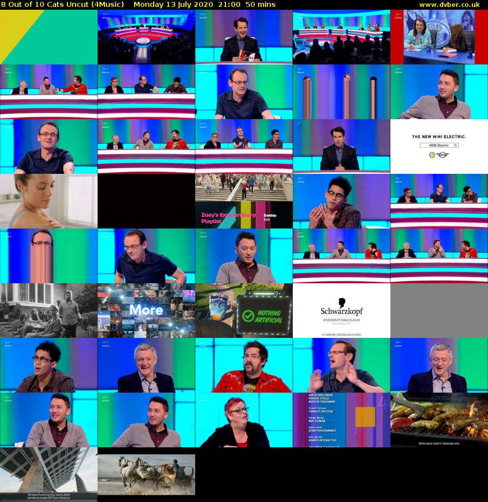 8 Out of 10 Cats Uncut (4Music) Monday 13 July 2020 21:00 - 21:50