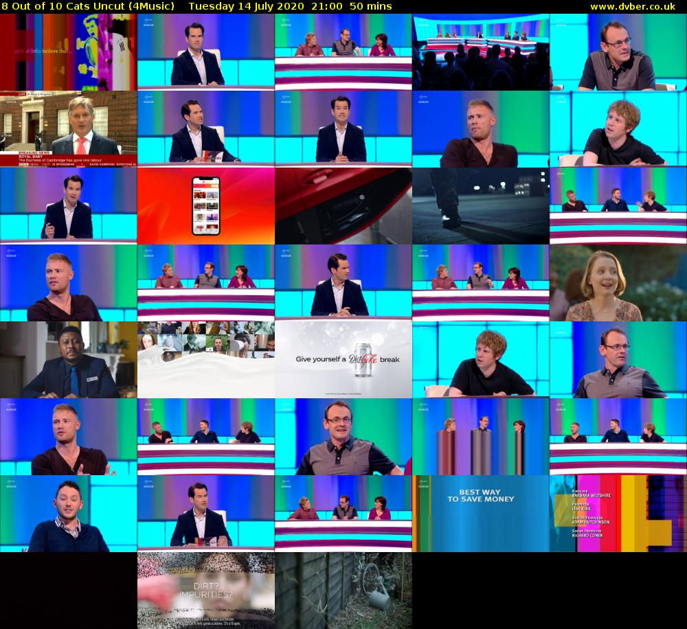 8 Out of 10 Cats Uncut (4Music) Tuesday 14 July 2020 21:00 - 21:50