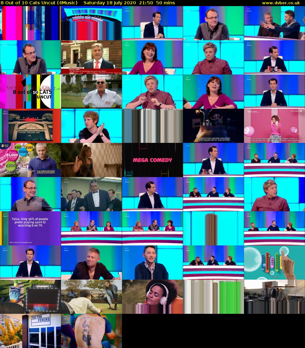 8 Out of 10 Cats Uncut (4Music) Saturday 18 July 2020 21:50 - 22:40