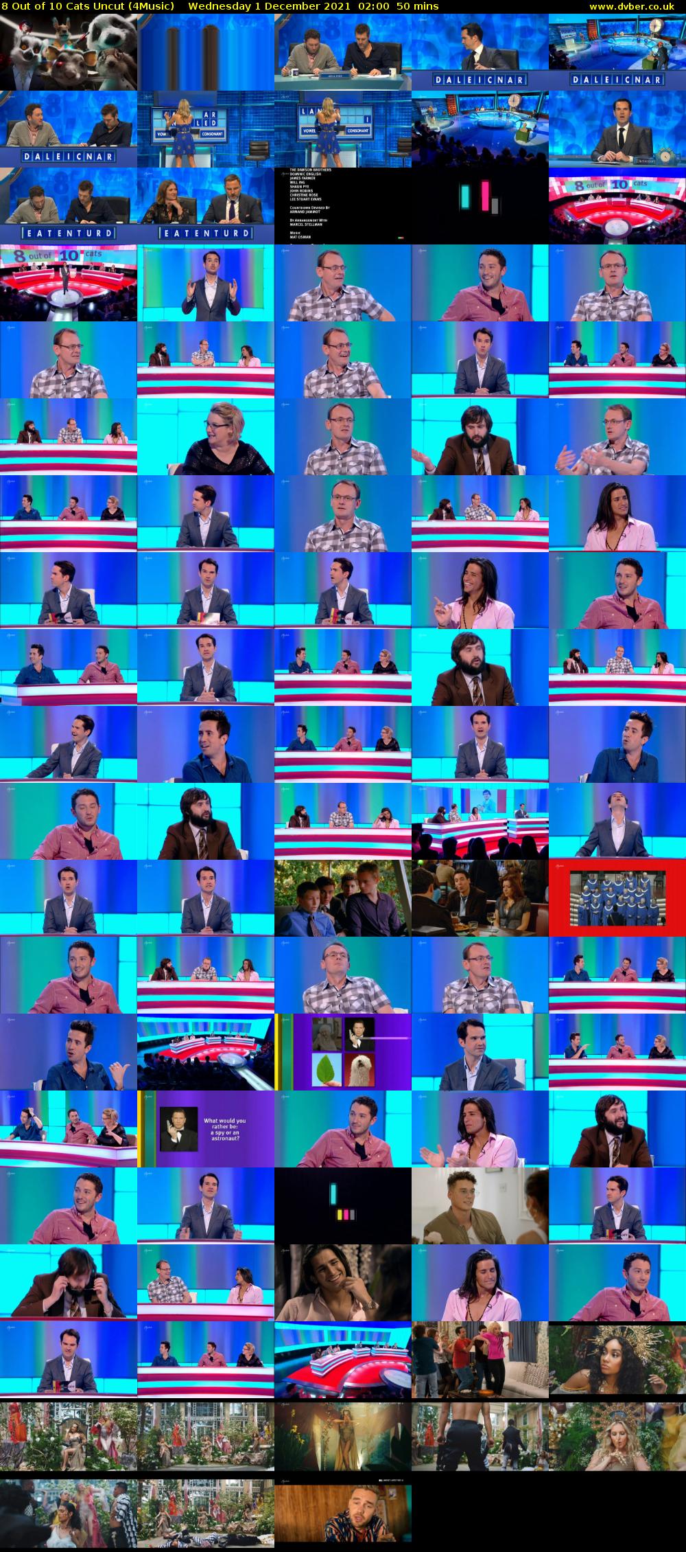 8 Out of 10 Cats Uncut (4Music) Wednesday 1 December 2021 02:00 - 02:50
