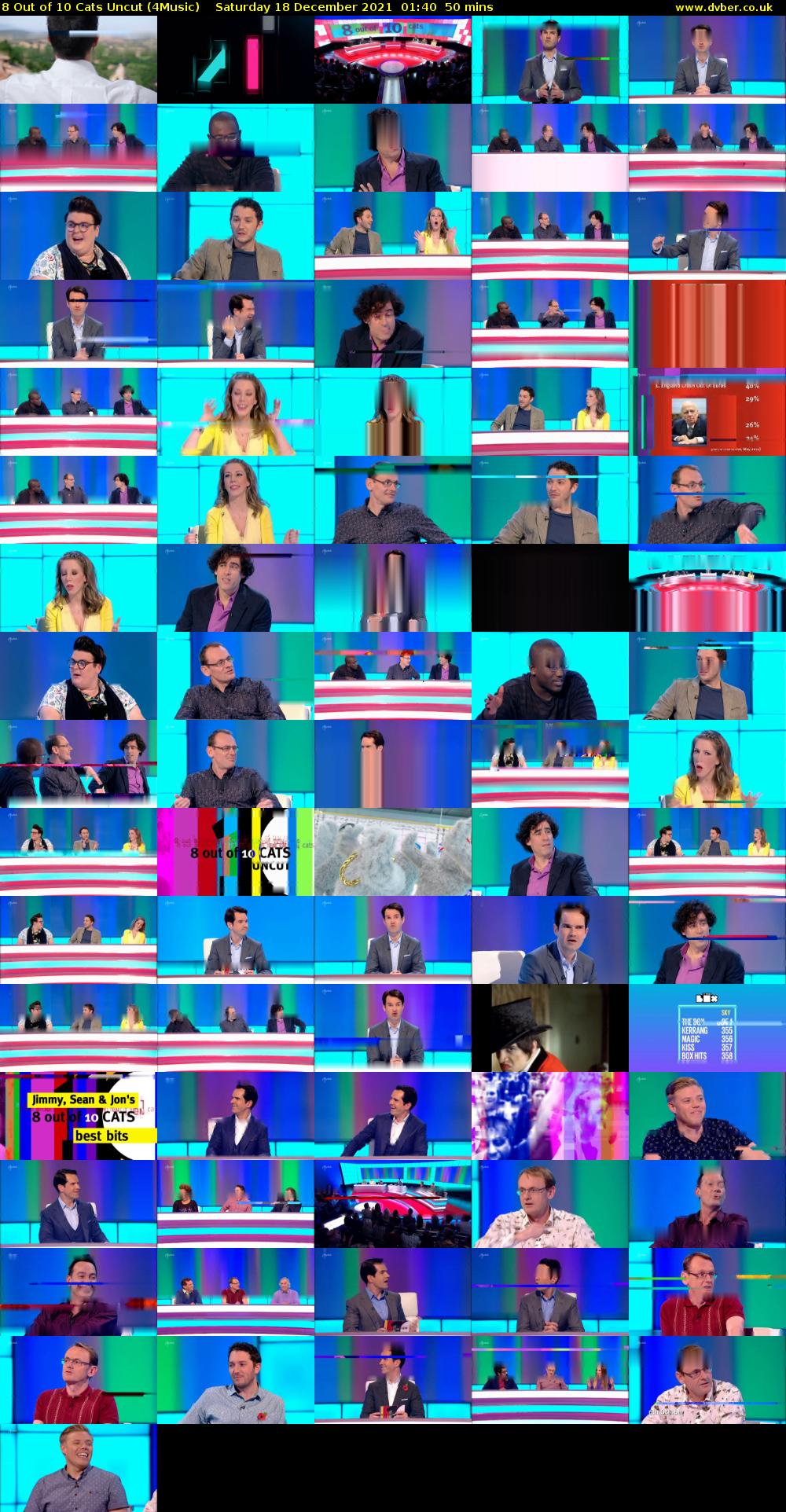 8 Out of 10 Cats Uncut (4Music) Saturday 18 December 2021 01:40 - 02:30