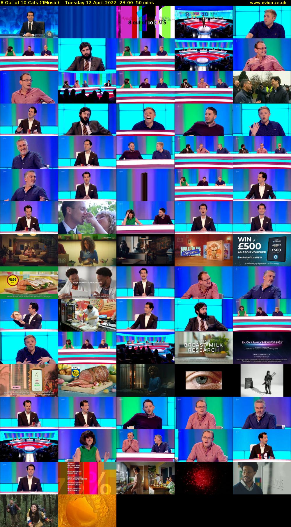 8 Out of 10 Cats (4Music) Tuesday 12 April 2022 23:00 - 23:50