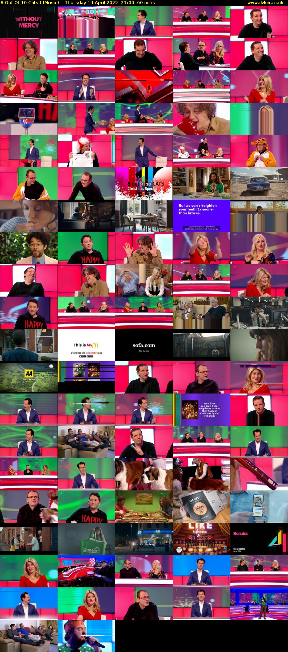 8 Out of 10 Cats (4Music) Thursday 14 April 2022 21:00 - 22:00