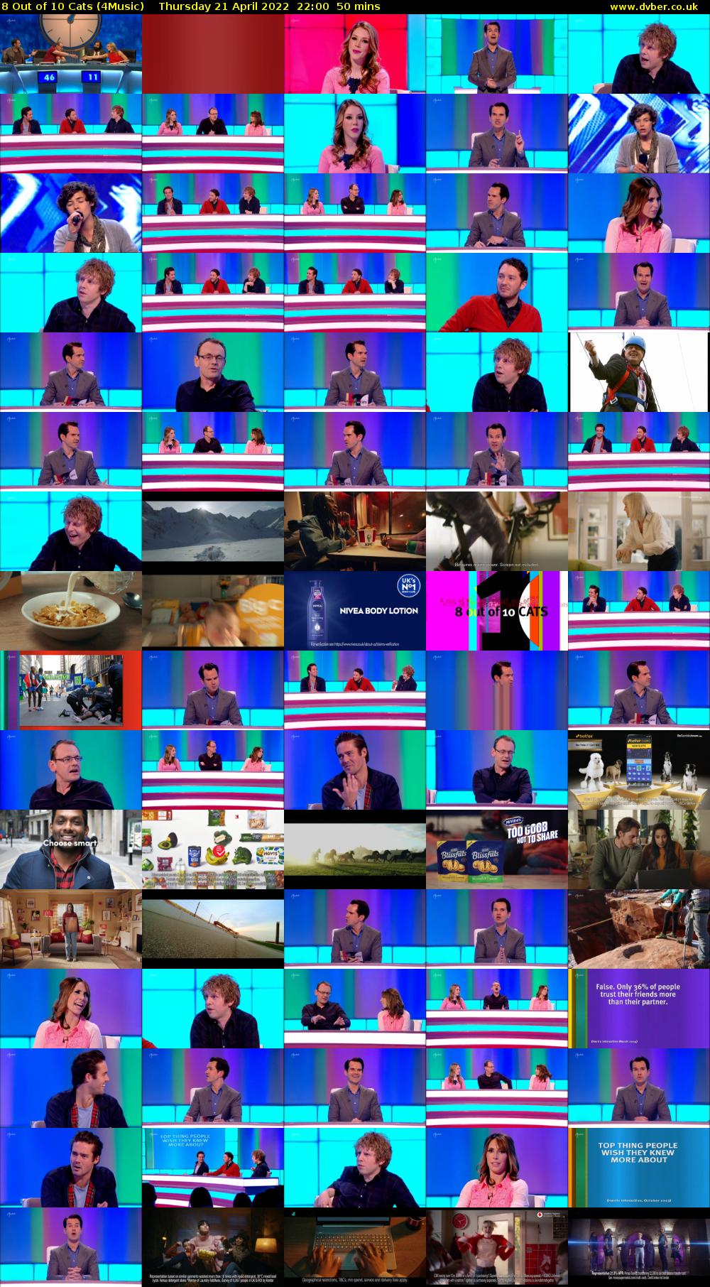 8 Out of 10 Cats (4Music) Thursday 21 April 2022 22:00 - 22:50